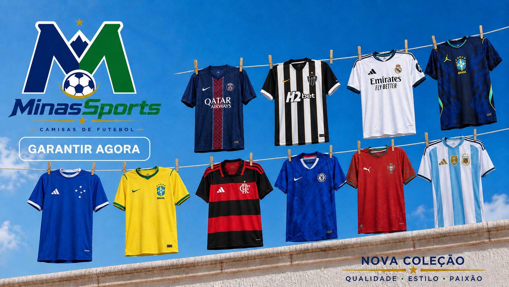 MinasSports — camisas de futebol dos maiores clubes e seleções